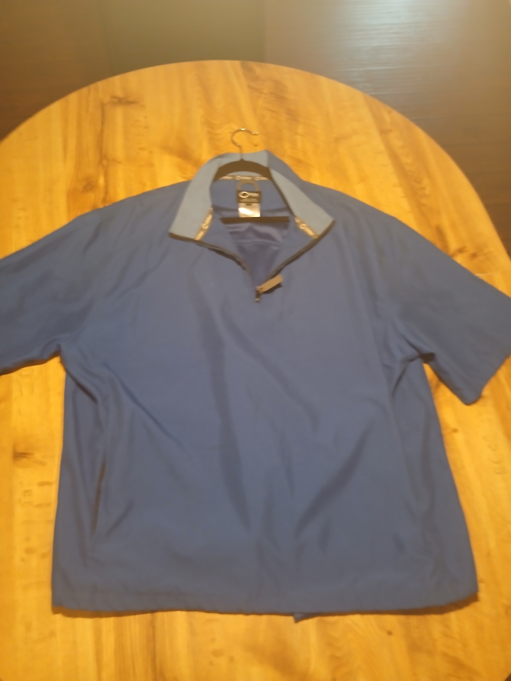Men's Otter Blue Quarter-Zip Performance Shirt 2 Pockets